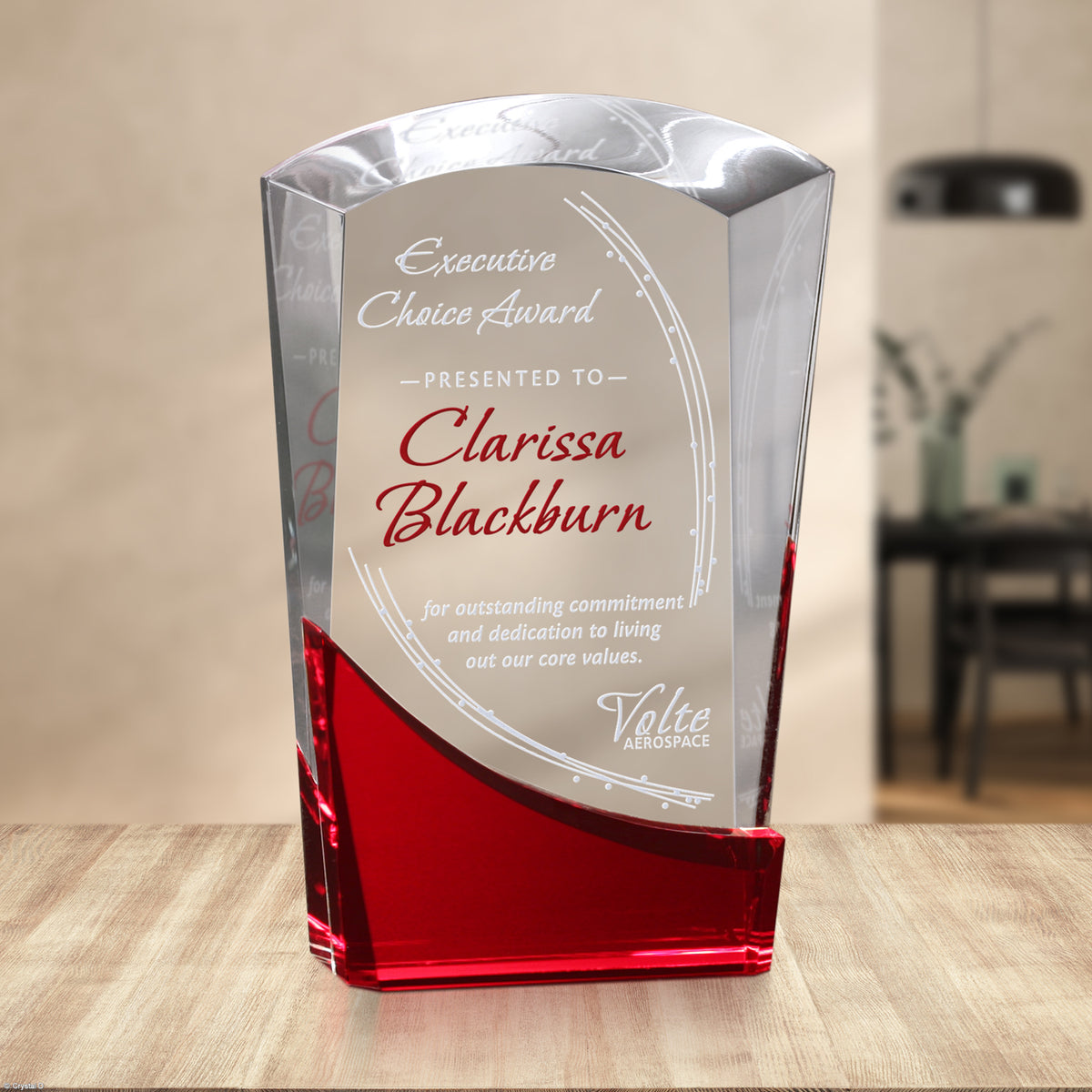 Wellton Ruby Award 8" - Crystal D