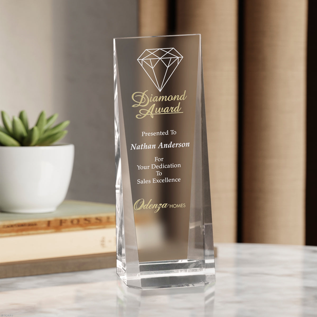 Westby Wedge 8" - Crystal D