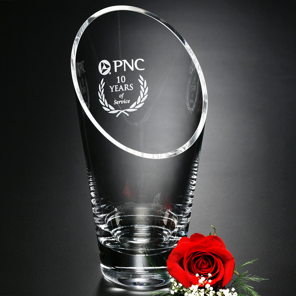 Westcott Vase 10-1/2" - Crystal D